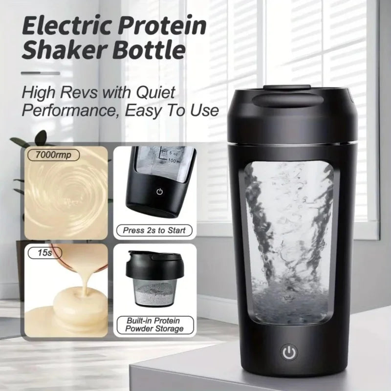 650ML Premium Electric Protein Shaker Bottle