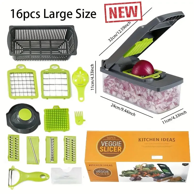 16 in 1 Multifunctional Vegetable Chopper Slicer