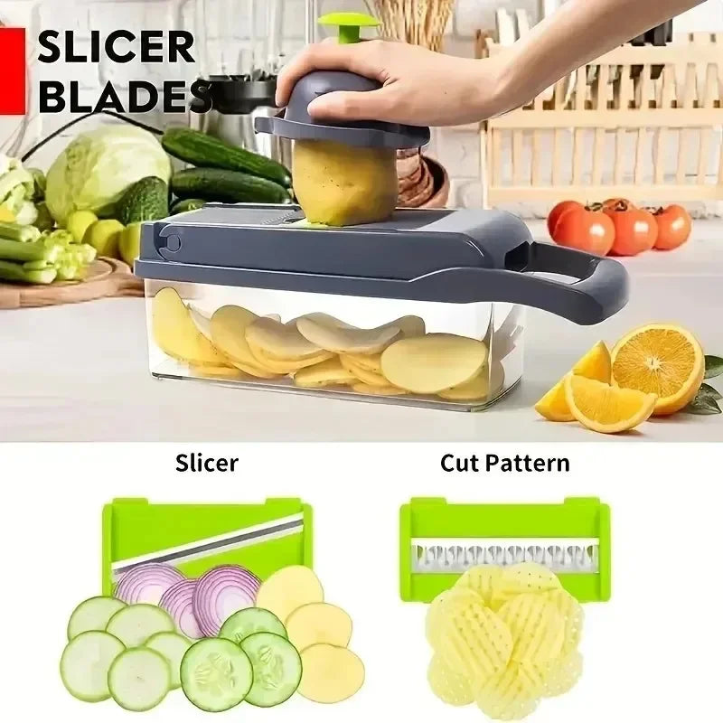 16 in 1 Multifunctional Vegetable Chopper Slicer