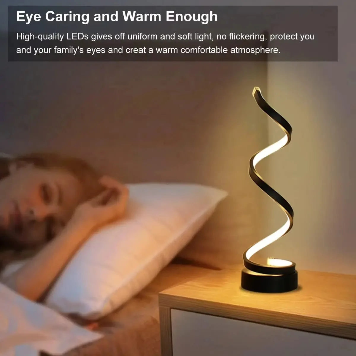 Bebside Led Spiral Lamp