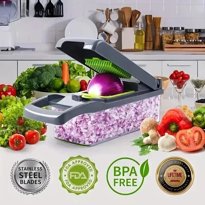 16 in 1 Multifunctional Vegetable Chopper Slicer