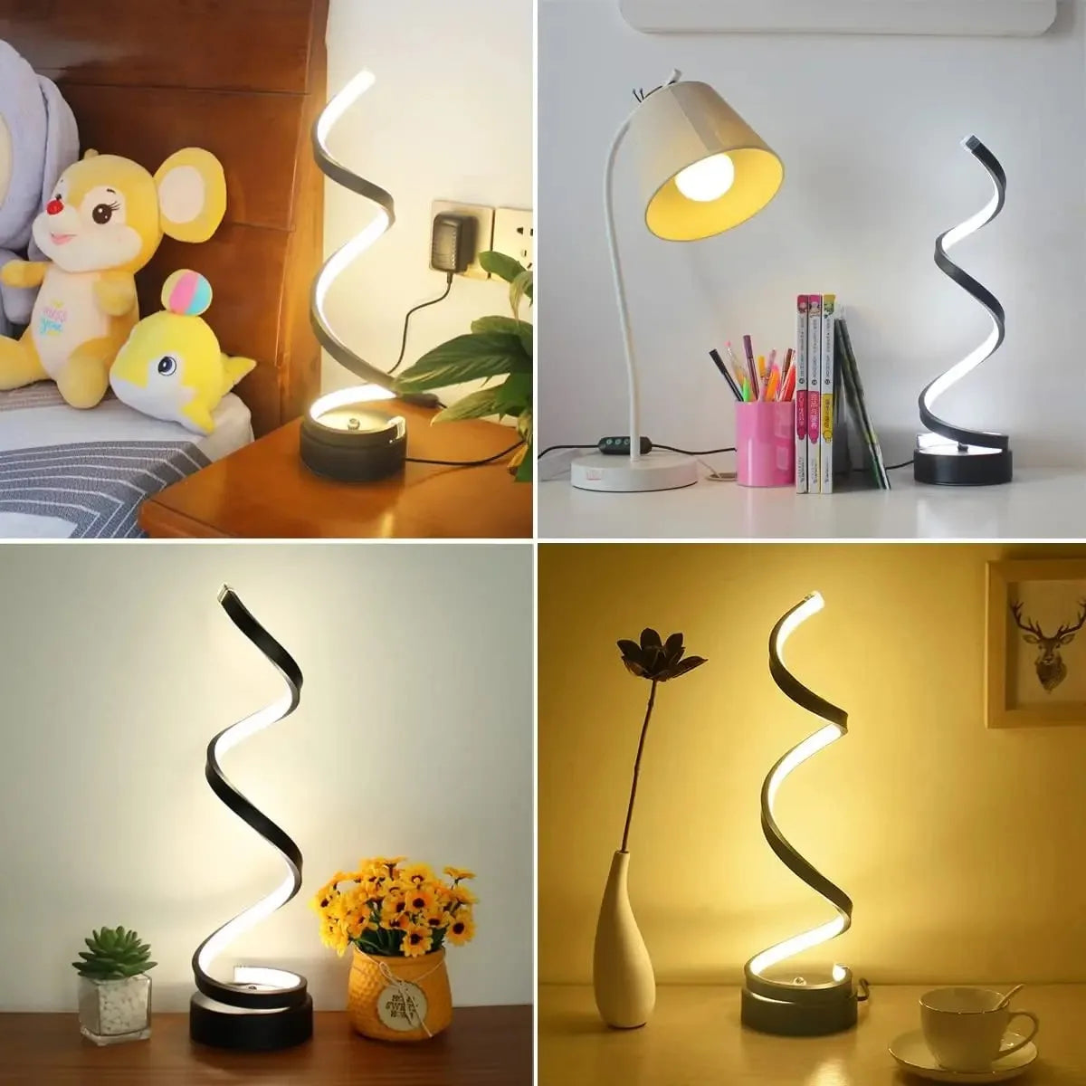 Bebside Led Spiral Lamp